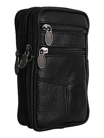 Sacoche ceinture cuir WESTERN