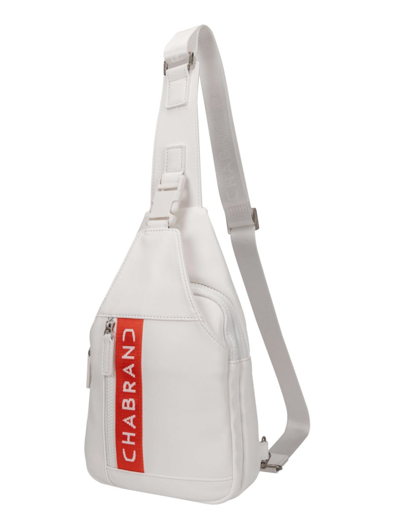 Sacoche Chabrand holster zippée porté croisé Campus Blanc - Kiabi