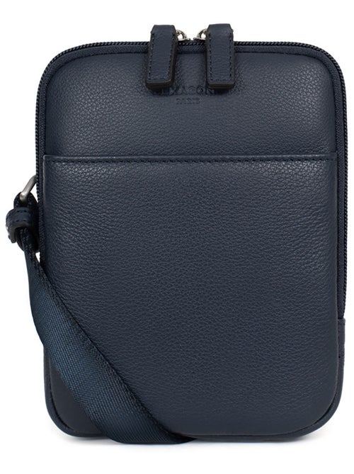 Sacoche  cuir confort hexagona - Kiabi