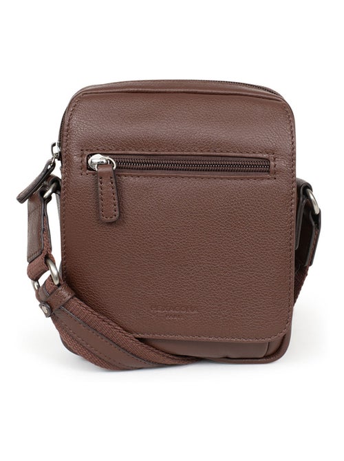 Sacoche  cuir confort hexagona - Kiabi
