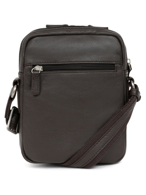 Sacoche  cuir confort hexagona - Kiabi