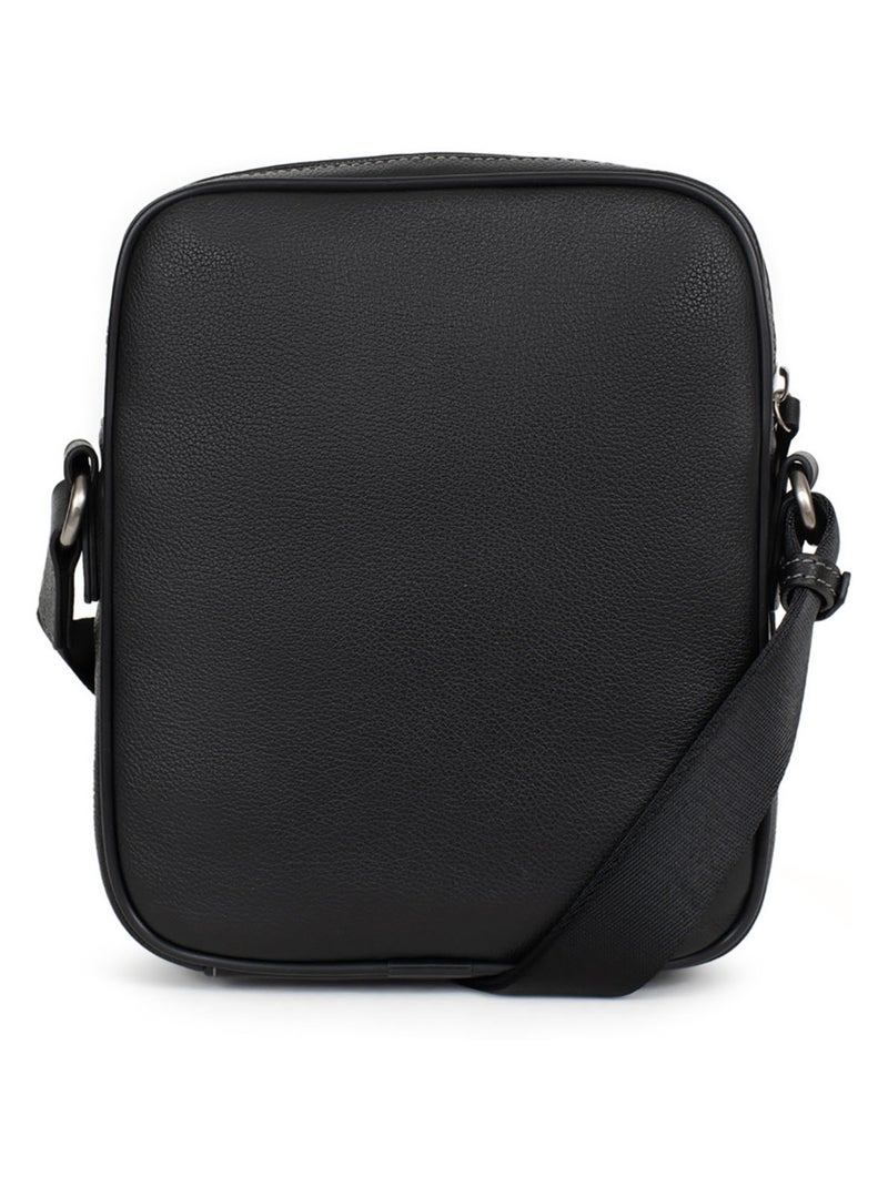 Sacoche  cuir confort hexagona Noir - Kiabi