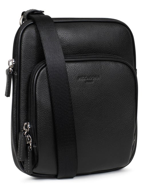 Sacoche  cuir confort hexagona - Kiabi