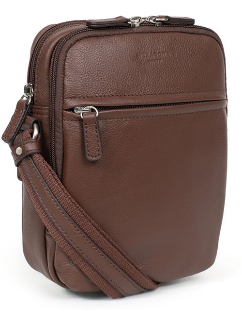 Sacoche  Cuir CONFORT - Kiabi
