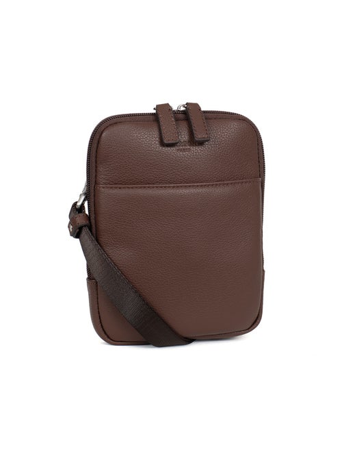 Sacoche  Cuir CONFORT - Kiabi