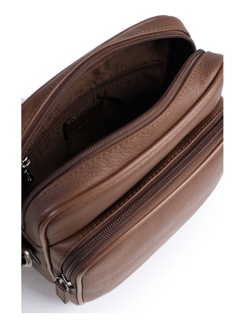 Sacoche  Cuir CONFORT - Kiabi