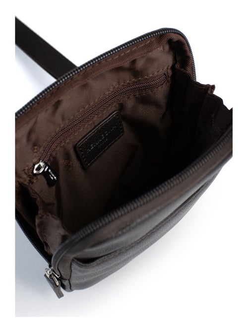 Sacoche  Cuir CONFORT - Kiabi