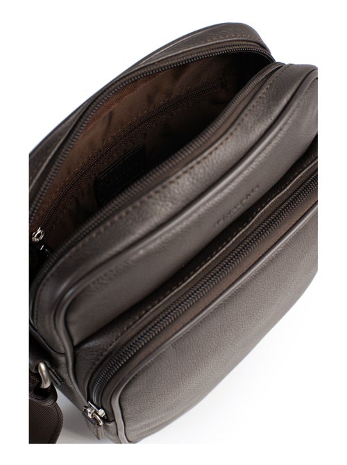 Sacoche  Cuir CONFORT - Kiabi