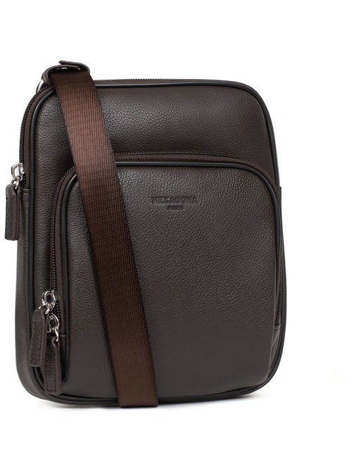 Sacoche  Cuir CONFORT - Kiabi
