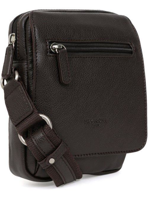 Sacoche  Cuir CONFORT - Kiabi