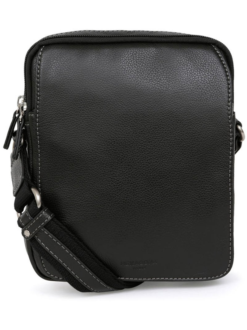 Sacoche  Cuir CONFORT Noir - Kiabi