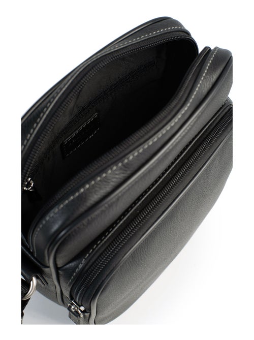 Sacoche  Cuir CONFORT - Kiabi