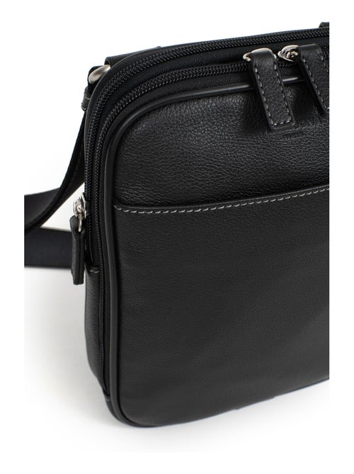 Sacoche  Cuir CONFORT - Kiabi