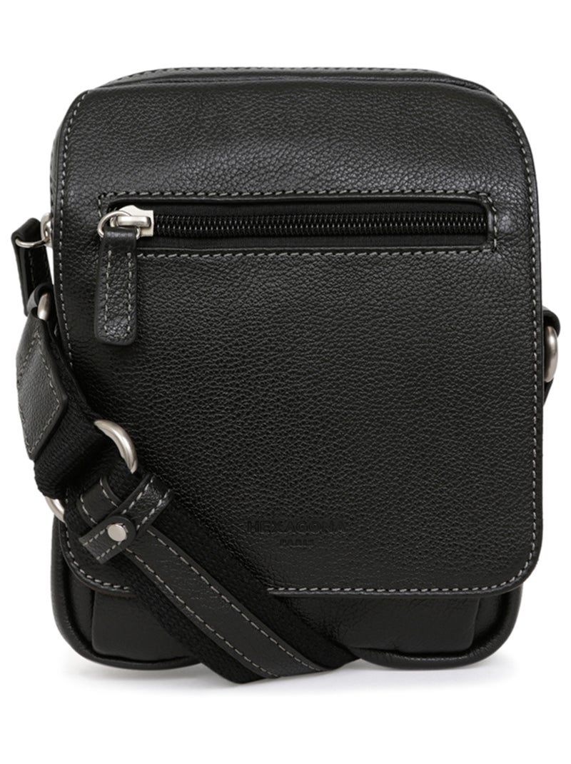 Sacoche  Cuir CONFORT Noir - Kiabi
