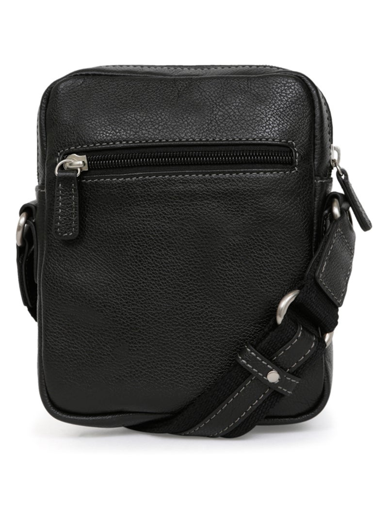 Sacoche  Cuir CONFORT Noir - Kiabi