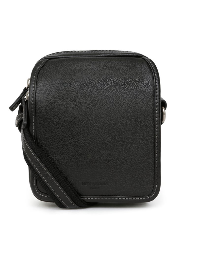 Sacoche  Cuir CONFORT Noir - Kiabi