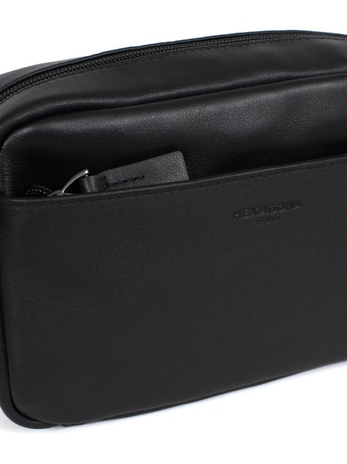 Sacoche  Cuir de vachette SOFT STUDIO - Kiabi