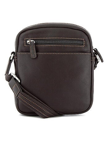 Sacoche cuir félin hexagona