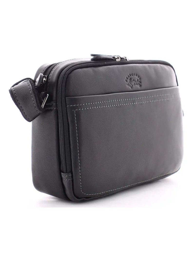 Sacoche cuir Francinel  Lawton Noir - Kiabi