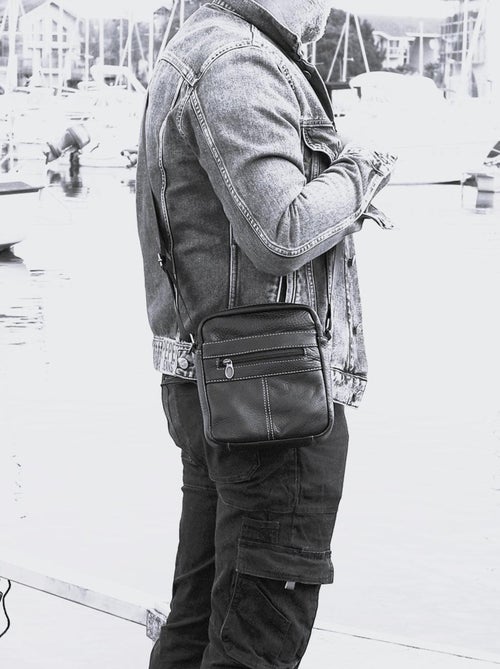 Sacoche cuir IVANO - Kiabi Sacoche cuir IVANO - Kiabi