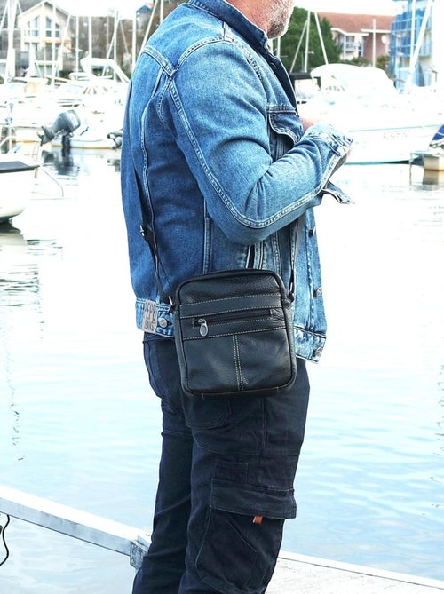 Sacoche cuir IVANO - Kiabi Sacoche cuir IVANO - Kiabi