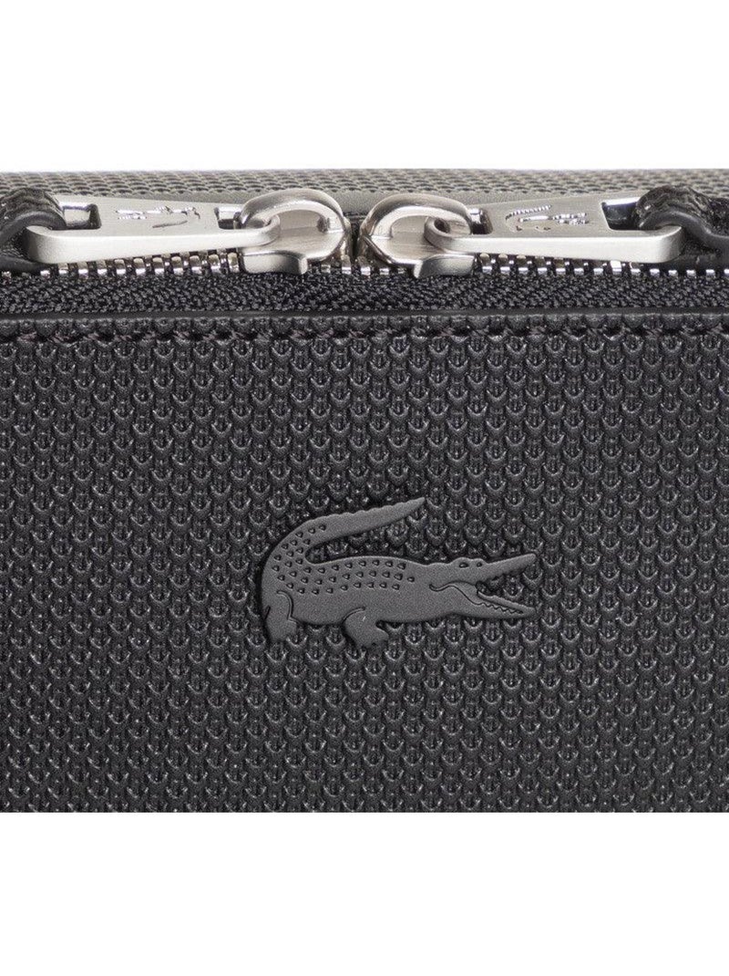 Sacoche cuir Lacoste  Chantaco Noir - Kiabi