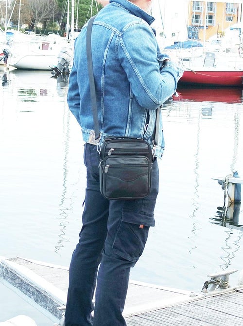 Sacoche cuir NATAL - Kiabi Sacoche cuir NATAL - Kiabi