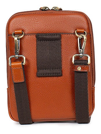 Sacoche cuir stuart hexagona