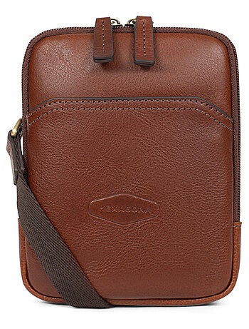 Sacoche cuir stuart hexagona