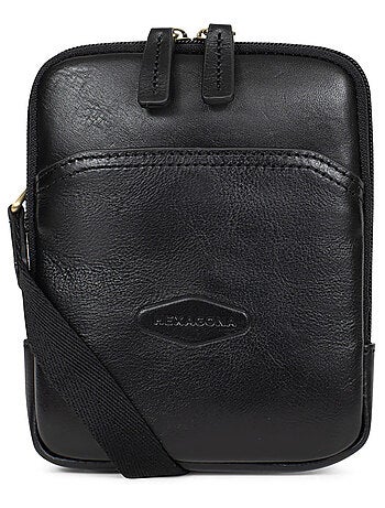Sacoche cuir stuart hexagona