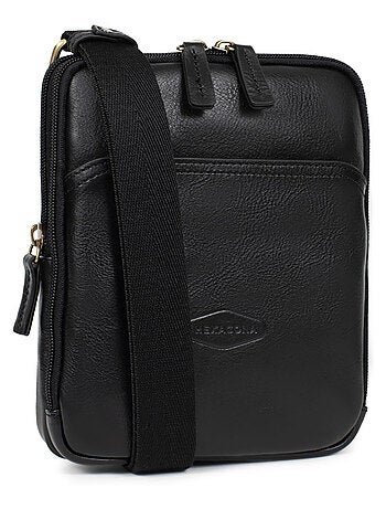 Sacoche cuir stuart hexagona