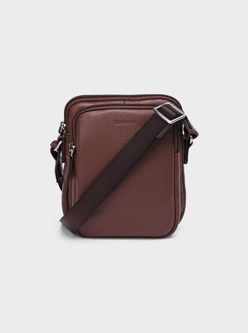 Sacoche en cuir élégante multipoches - AFIBEL - Kiabi