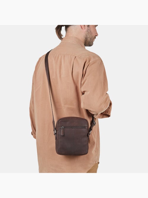 Sacoche en cuir - Kiabi