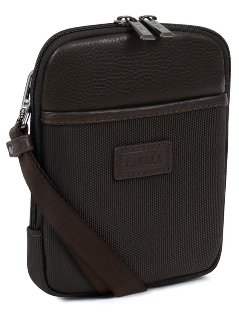 Sacoche Félix Homme Marron foncé - Kiabi