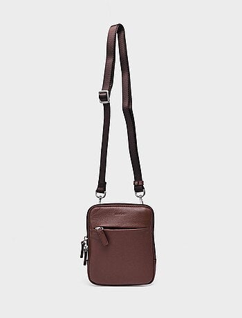 Sacoche homme zippée bandoulière en cuir - AFIBEL