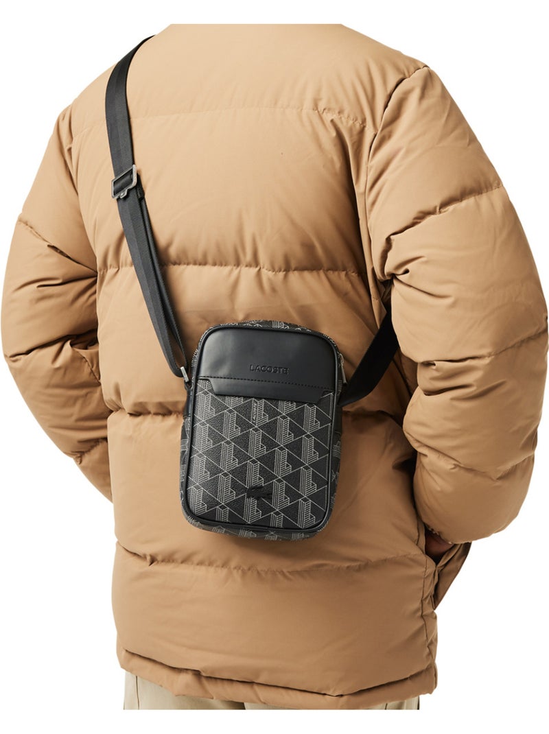Sacoche Lacoste The blend Gris Noir - Kiabi