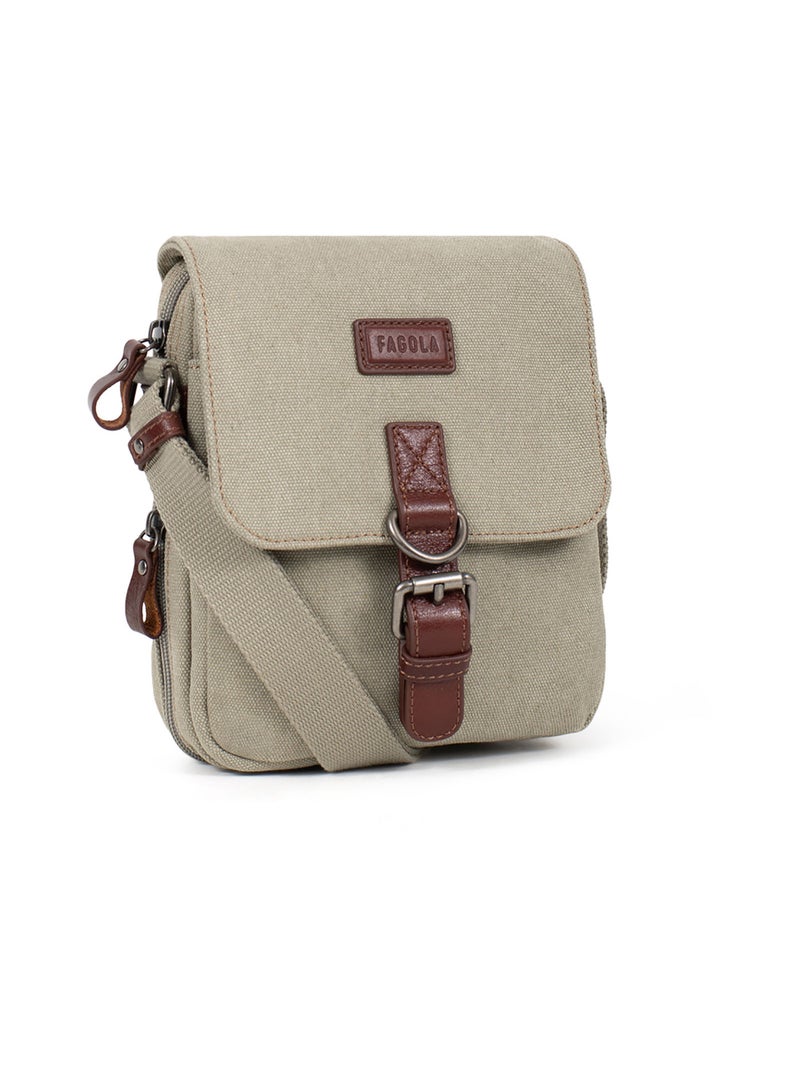 Sacoche Léo Homme Fêtes des pères  | FAGOLA Gris moyen - Kiabi