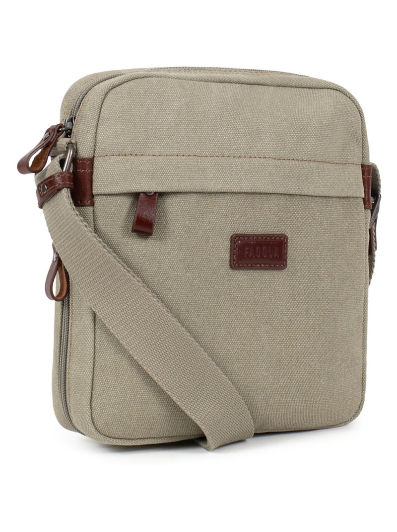 Sacoche Luc Homme Gris moyen - Kiabi