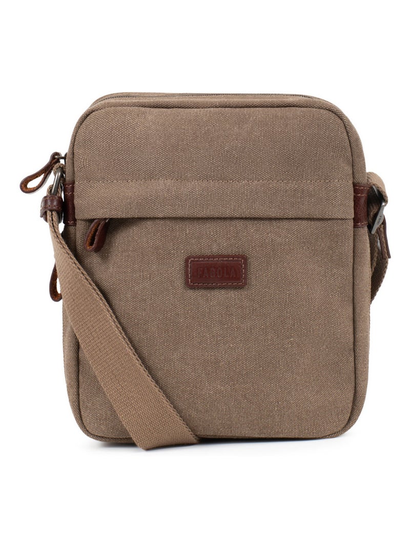 Sacoche Luc Homme Taupe - Kiabi
