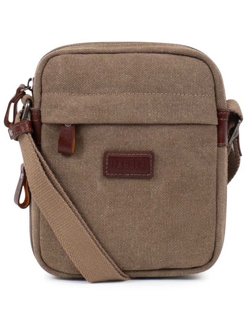 Sacoche Luc Homme Taupe - Kiabi