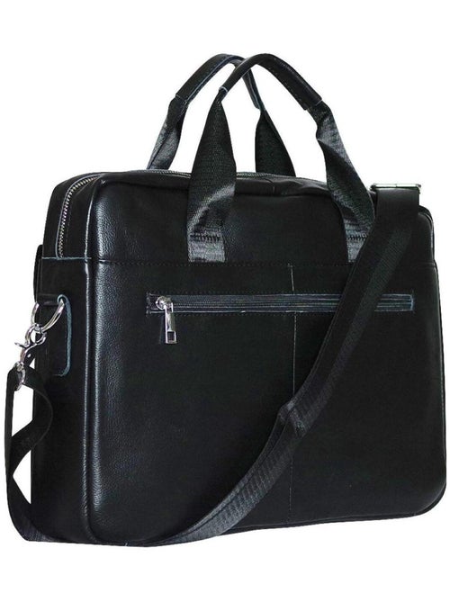 Sacoche ordinateur cuir - Kiabi