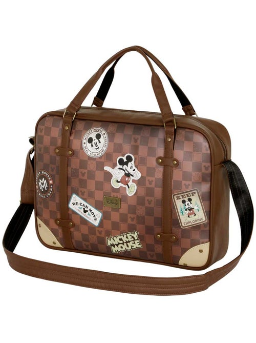 Sacoche Ordinateur Portable La - Disney Mickey Mouse Journey - Brun - Taille Unique - Kiabi