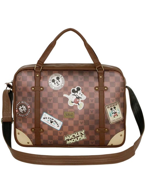 Sacoche Ordinateur Portable La - Disney Mickey Mouse Journey - Brun - Taille Unique - Kiabi
