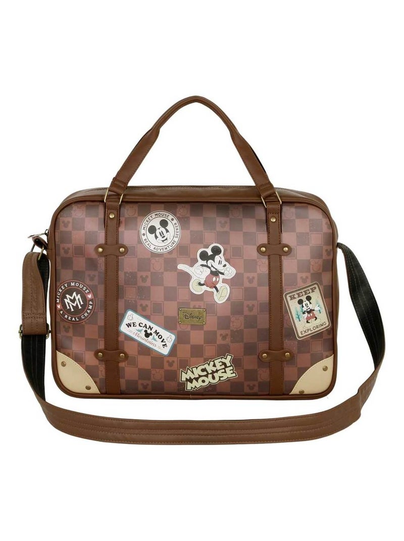 Sacoche Ordinateur Portable La - Disney Mickey Mouse Journey - Brun - Taille Unique Marron - Kiabi