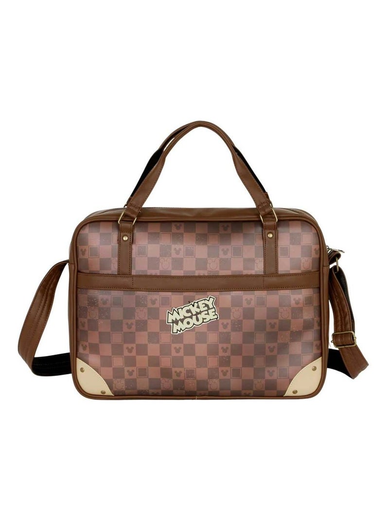 Sacoche Ordinateur Portable La - Disney Mickey Mouse Journey - Brun - Taille Unique Marron - Kiabi