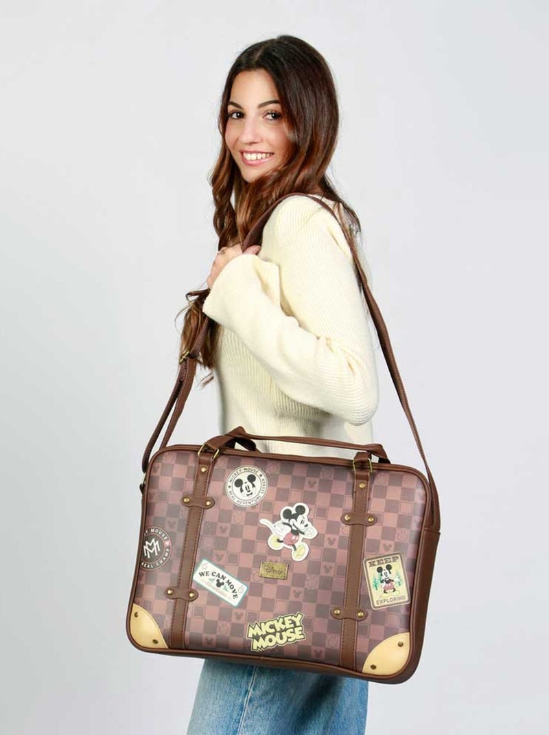 Sacoche Ordinateur Portable La - Disney Mickey Mouse Journey - Brun - Taille Unique Marron - Kiabi