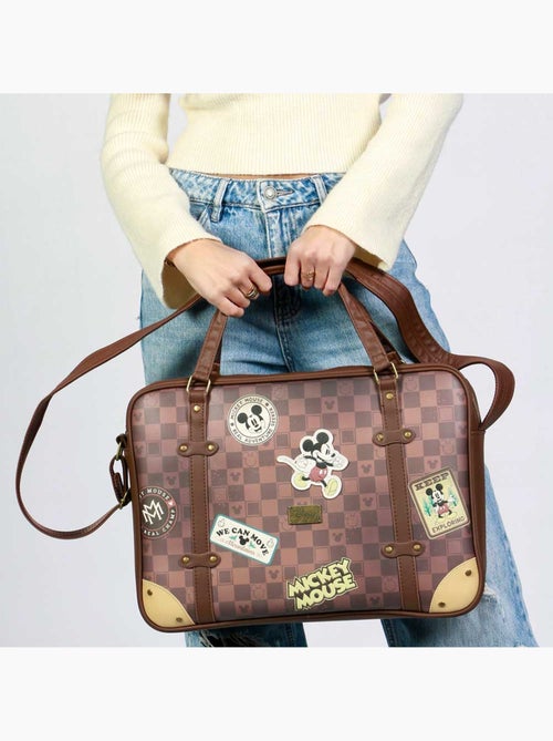 Sacoche Ordinateur Portable La - Disney Mickey Mouse Journey - Brun - Taille Unique - Kiabi