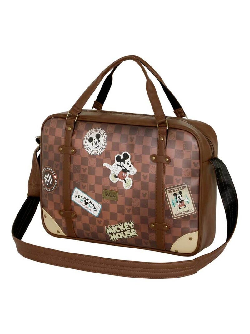 Sacoche pour Ordinateur Laptop - Disney Mickey Mouse Journey - Brun - Taille Unique Marron - Kiabi