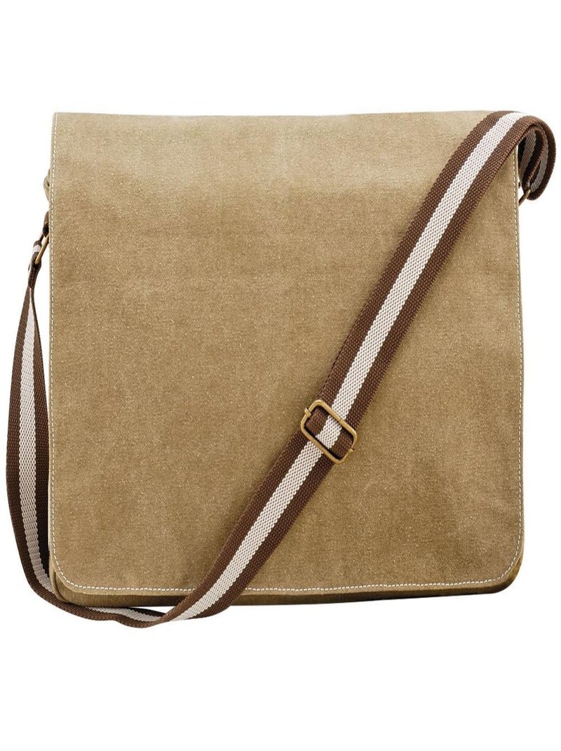 Sacoche Quadra Vintage - 14 lÇares Beige foncé - Kiabi