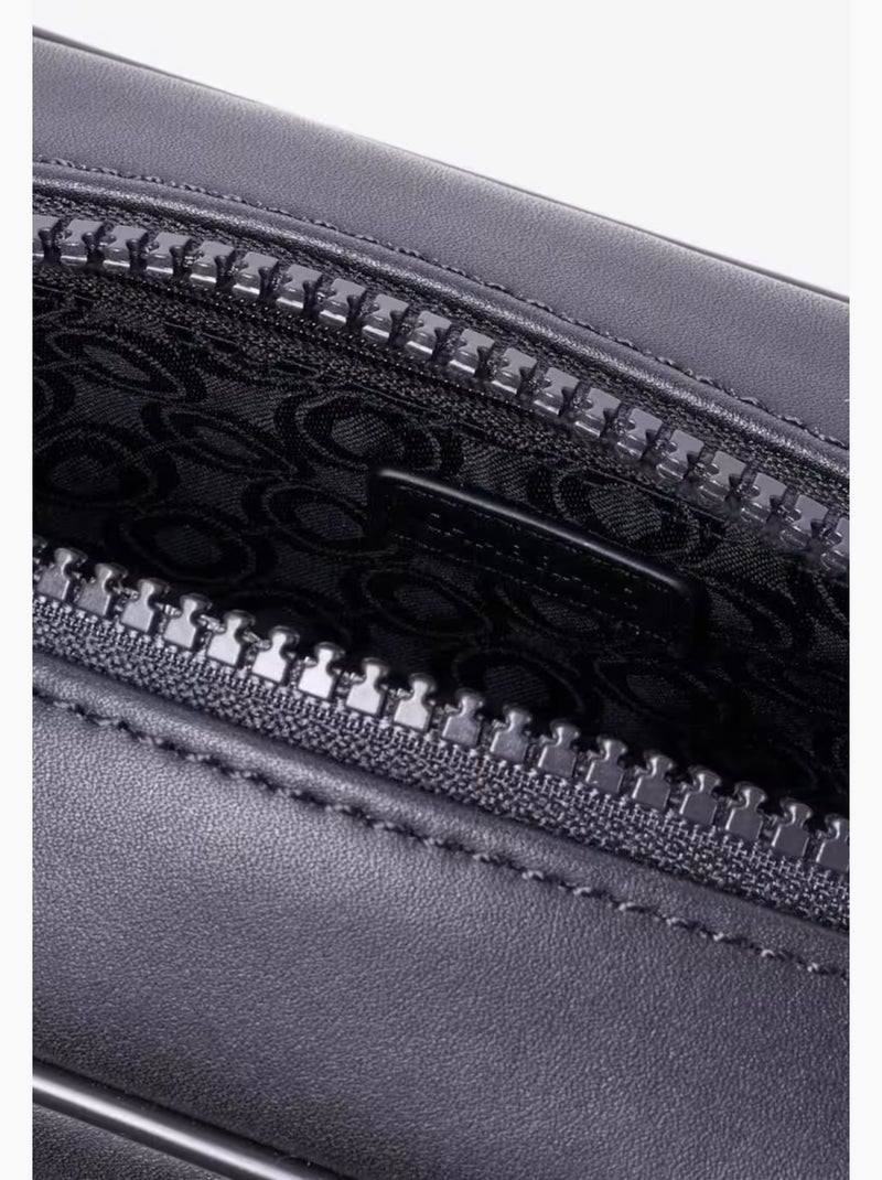 Sacoche RIFT Chabrand noir en toile enduite logotée Noir - Kiabi